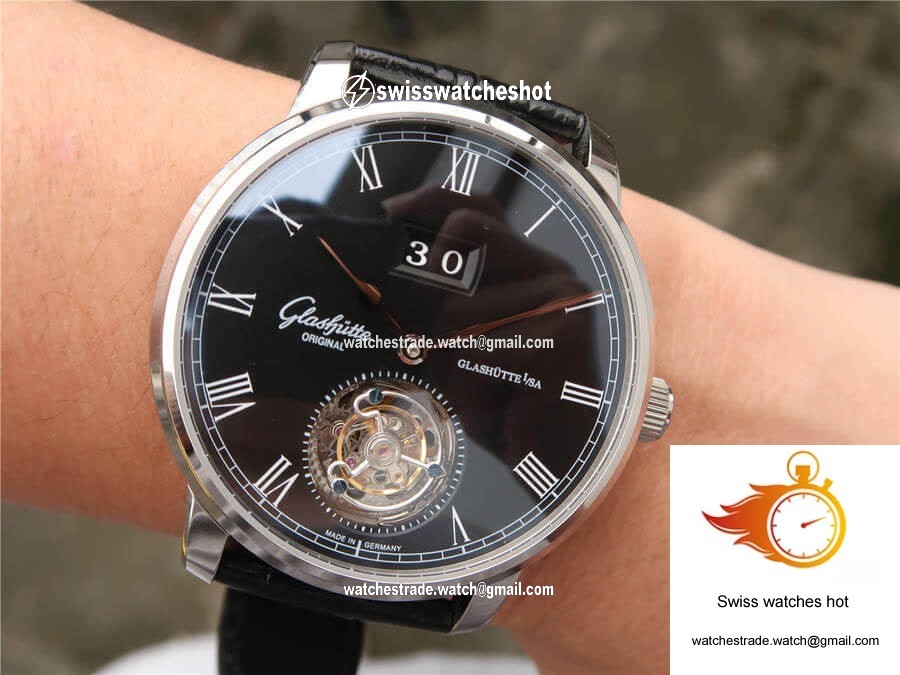 Glashutte Original Senator Excellence Tourbillon 1-94-03-04-04-04 R8 Factory V3 Black Dial 9