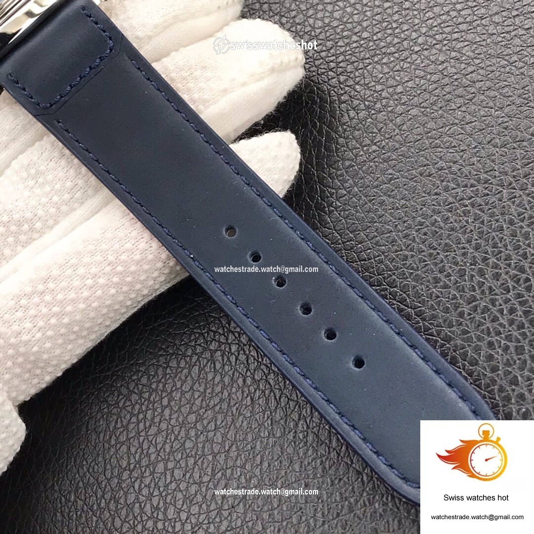 Jaeger LeCoultre Reverso Tribute Double-sided Double Time Zone Flip MG Factory Blue Dial 9
