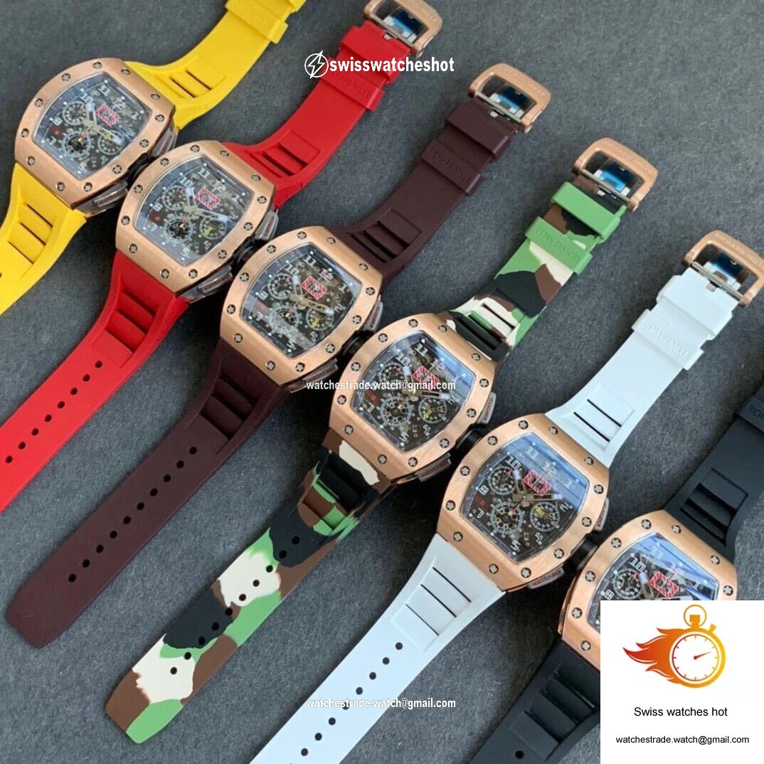Richard Mille RM11 KV Factory Rose Gold Camouflage Strap 9