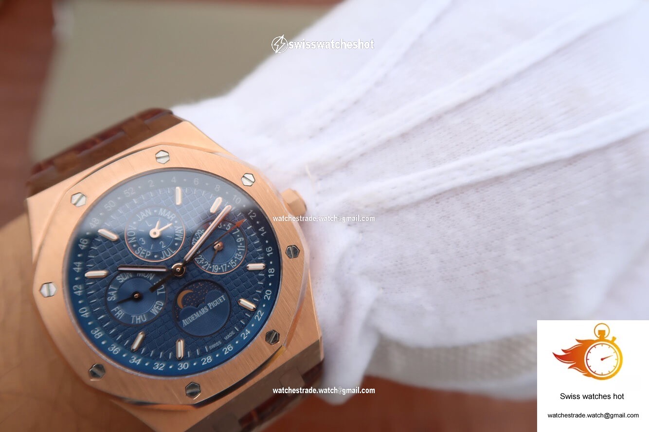 Audemars Piguet Royal Oak Perpetual Calendar 26574 JF Factory Blue Dial 9