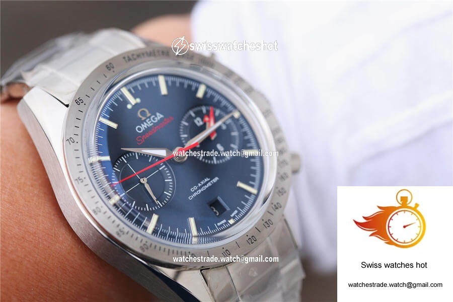 Omega Speedmaster 331.10.42.51.03.001 OM Factory Blue Dial 9