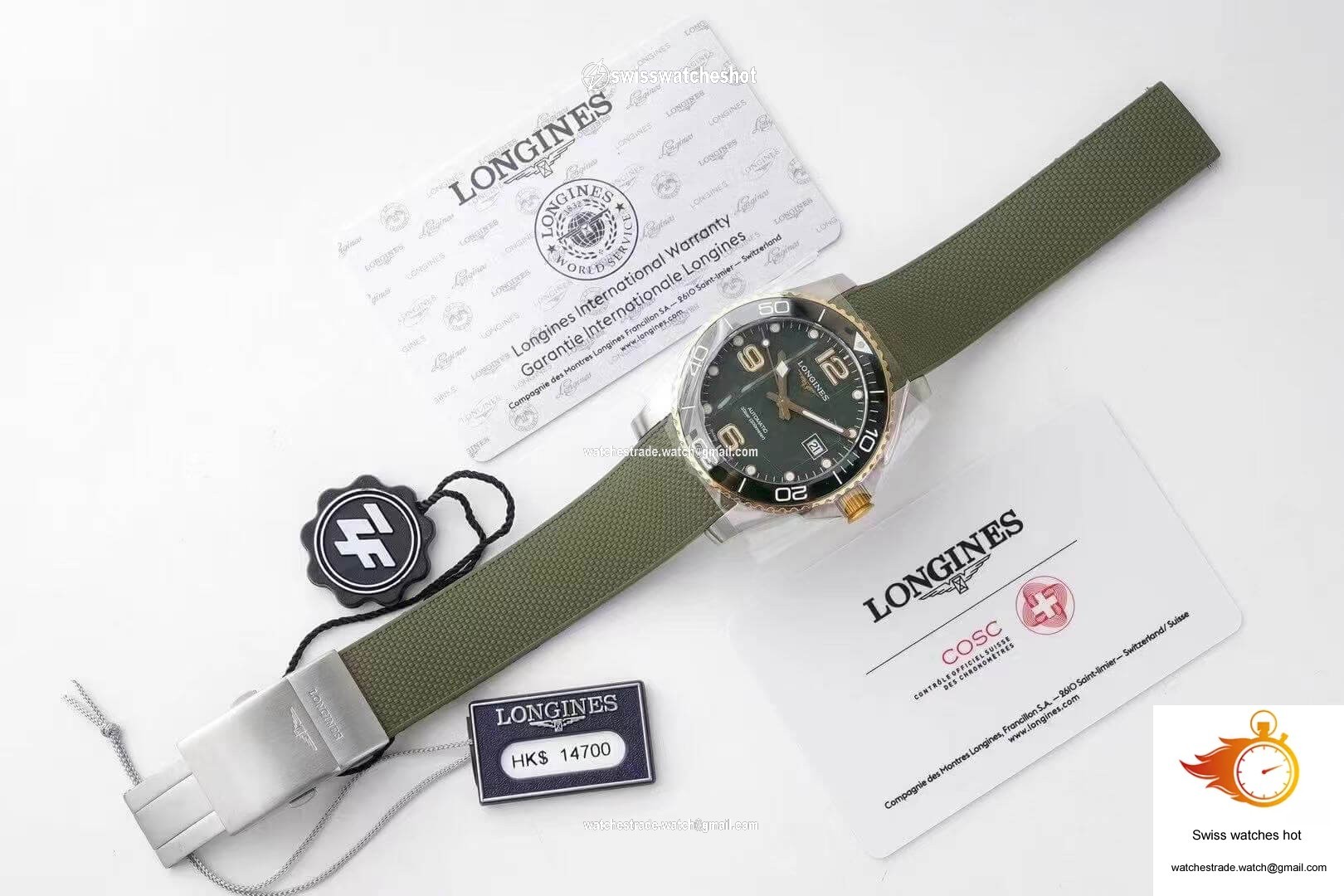 Longines Concas L3.781.3.06.9 ZF Factory Green Dial 9