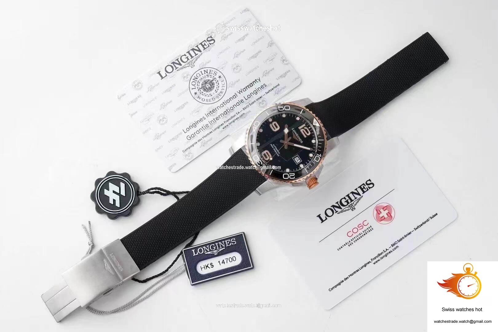 Longines Concas L3.781.3.58.9 ZF Factory Black Dial 9