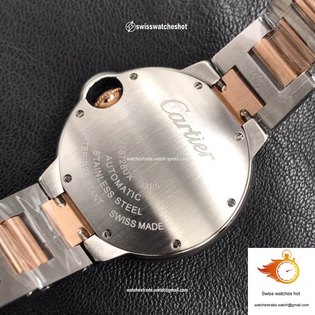 Ballon Bleu De Cartier Ladies 33MM V6 Factory Gold strap 9