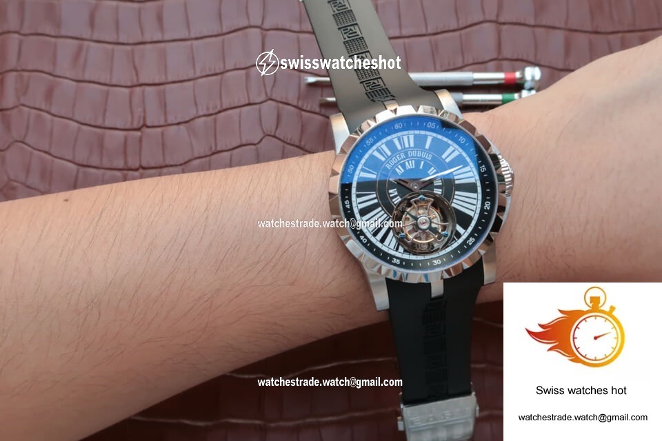 Roger Dubuis Hommage Tourbillon JB Factory Black Dial 9