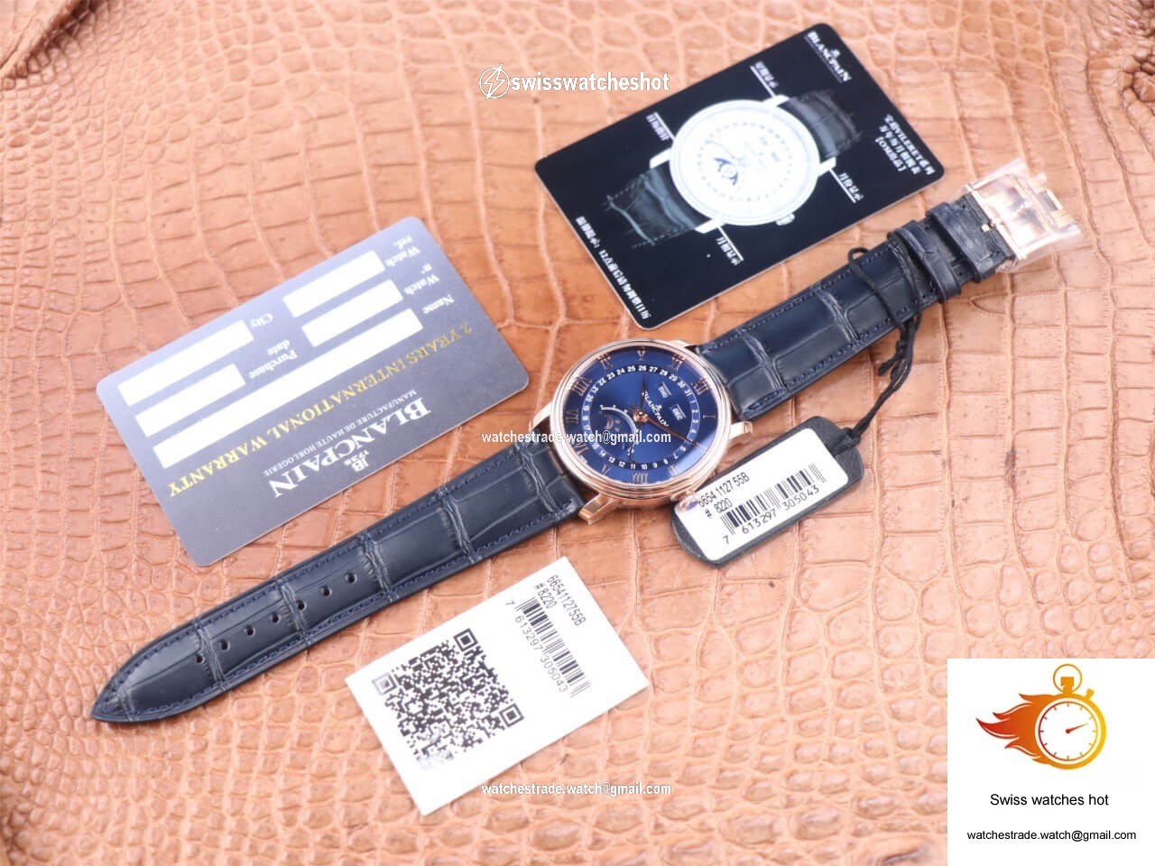 Blancpain Villeret 6654-3640-55 OM Factory V3 Blue Dial 9