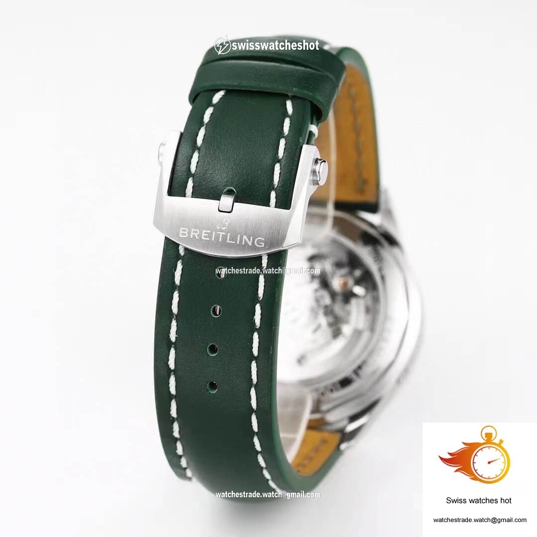 Breitling Premier B01 Chronograph AB0118A11L1X1 GF Factory V2 Green Dial 9