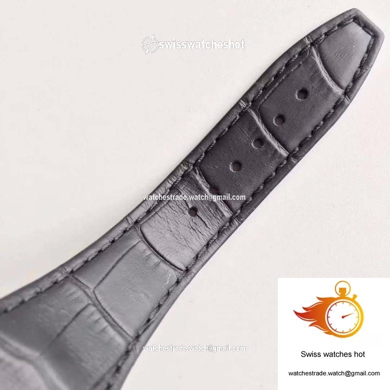 Audemars Piguet Royal Oak 15400 JF Factory Leather Strap Black Dial 9