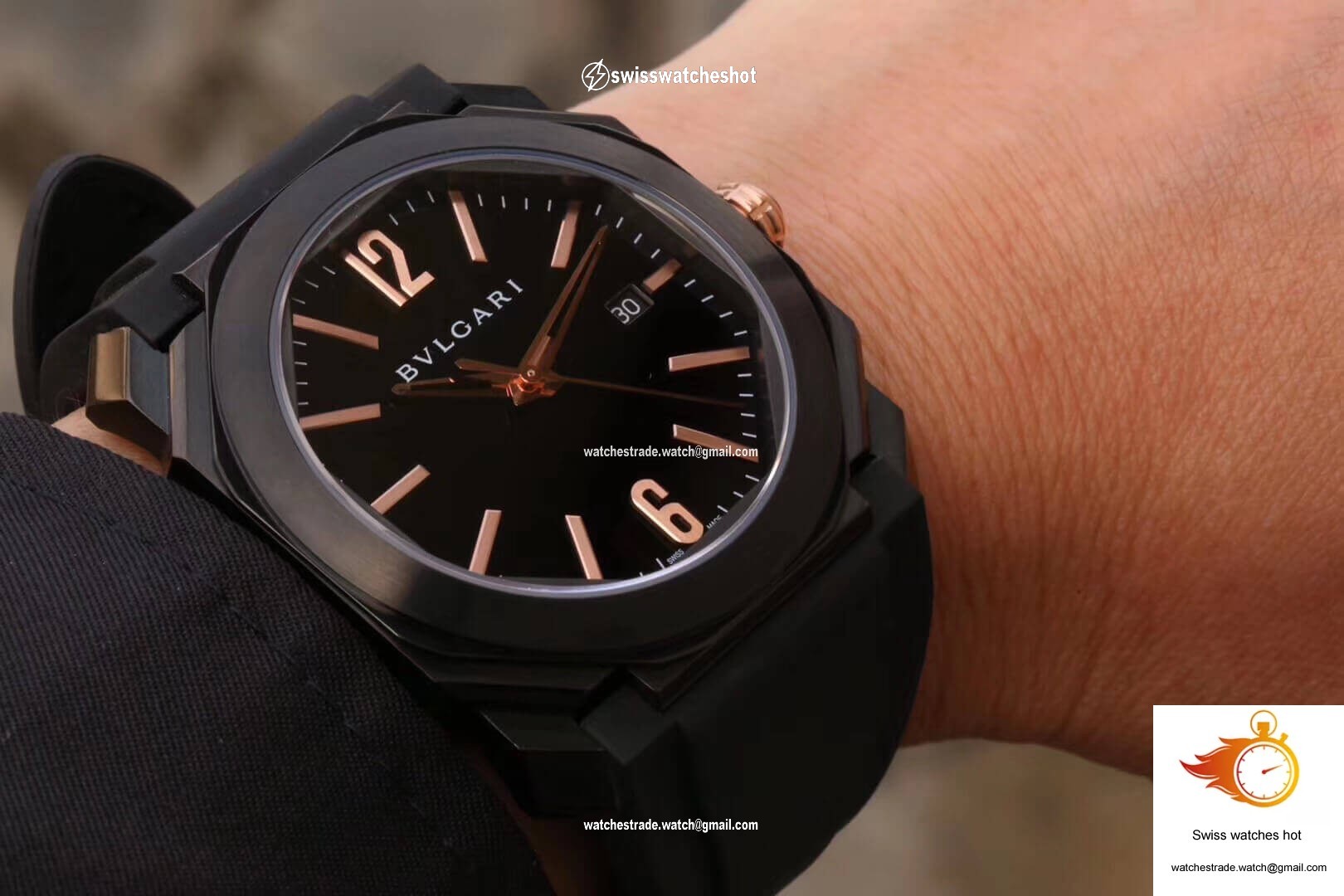 Bvlgari Octo 102581 BGO41BBSVD Black Dial 9