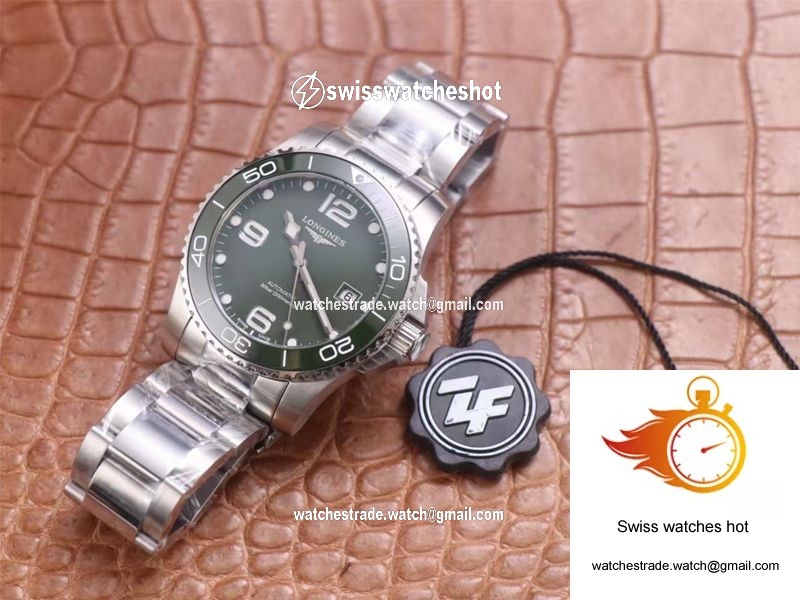Longines Hydroconquest L3.781.4.06.6 ZF Factory Green Dial 9