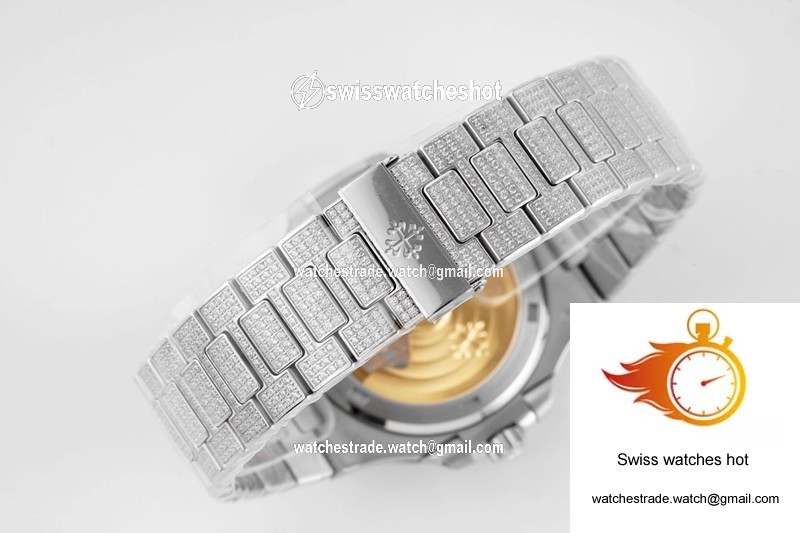 Patek Philippe Nautilus 5719/10G-010 PPF Factory V4 Silver Diamond 9