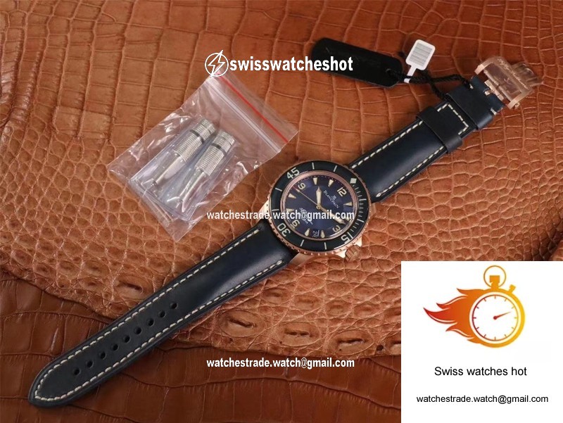 Blancpain Fifty Fathoms 5015-3603C-63B ZF Factory Blue Dial 9