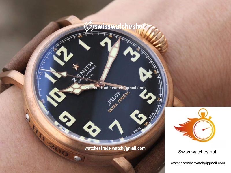 Zenith Pilot Type 20 Extra Special Bronze 29.2430.679.21.C753 XF Factory Black Dial 9