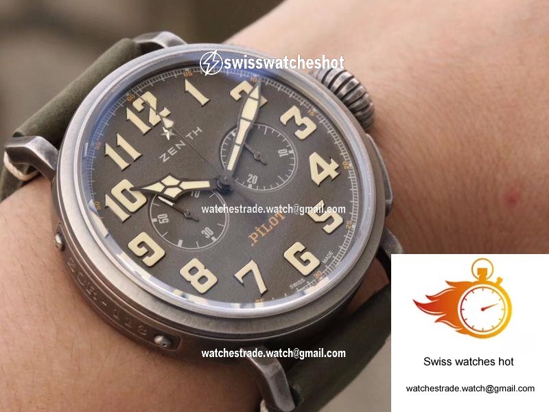 Zenith Pilot Type 20 Chronograph Extra Special 29.2430.4069/21.C800 XF Factory Gray Dial 9