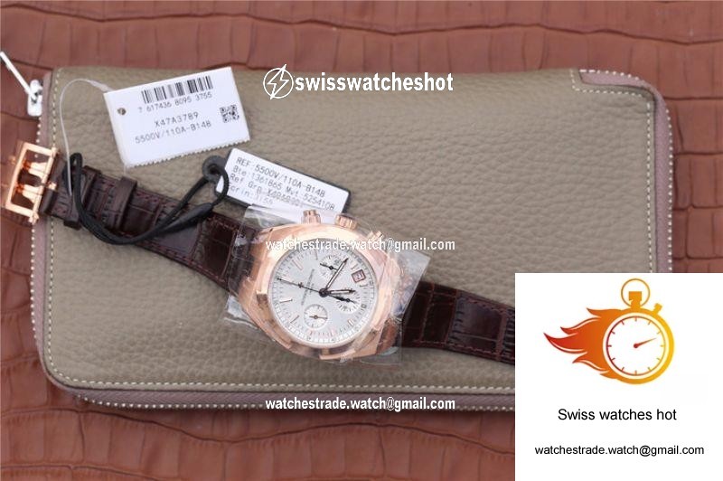 Vacheron Constantin Overseas Chronograph 5500V/000R-B074 8F Factory Silver Dial 9