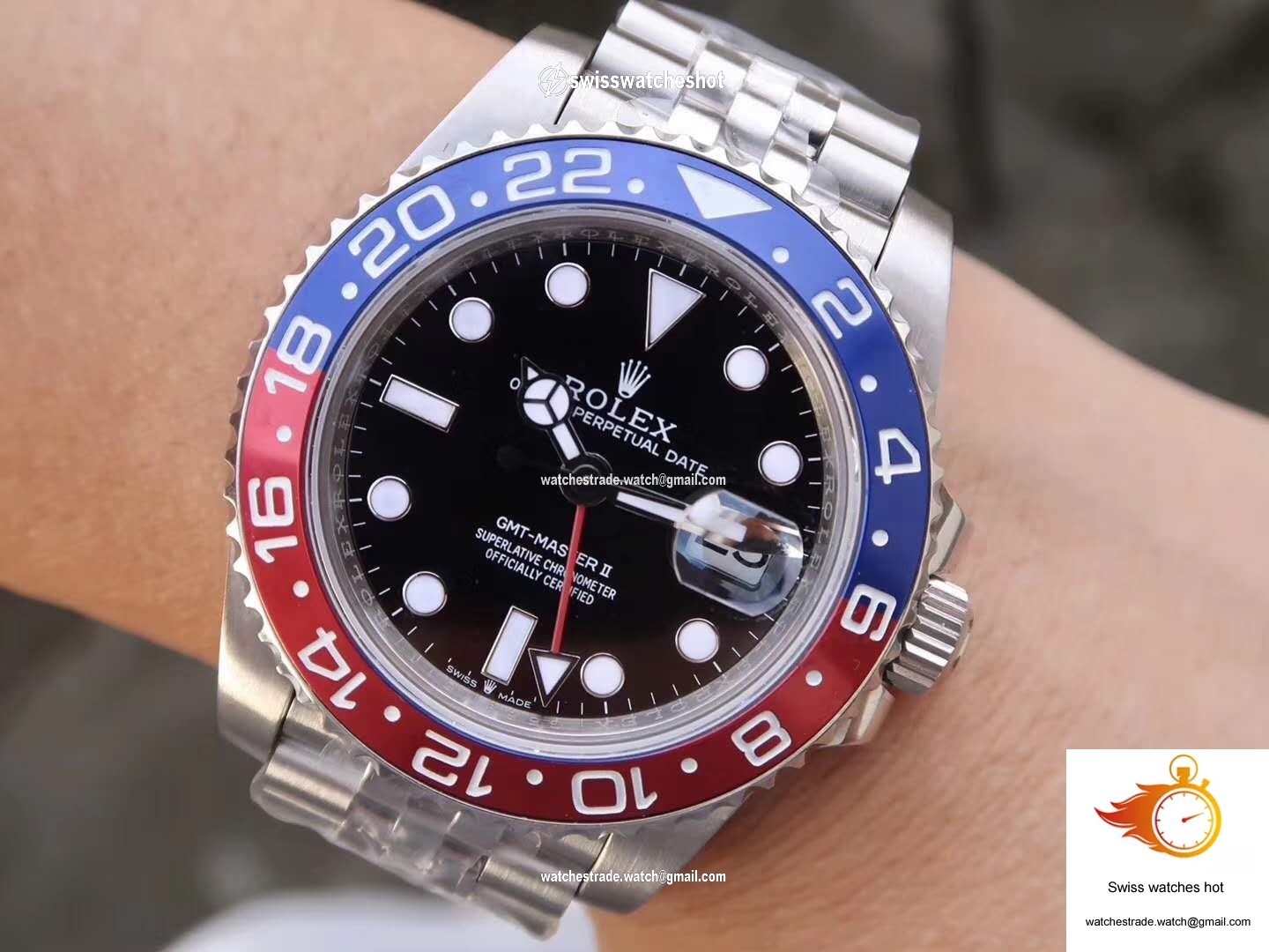 Rolex GMT Master II 126710BLRO GM Factory Black Dial 9