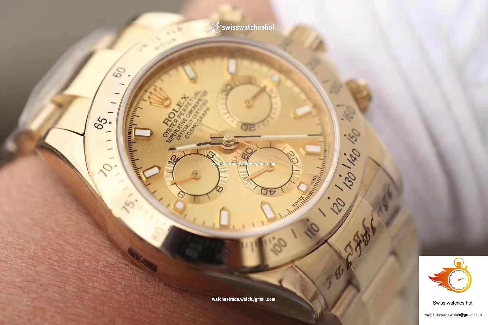 Rolex Daytona Cosmograph 116503 JH Factory Gold Dial 9