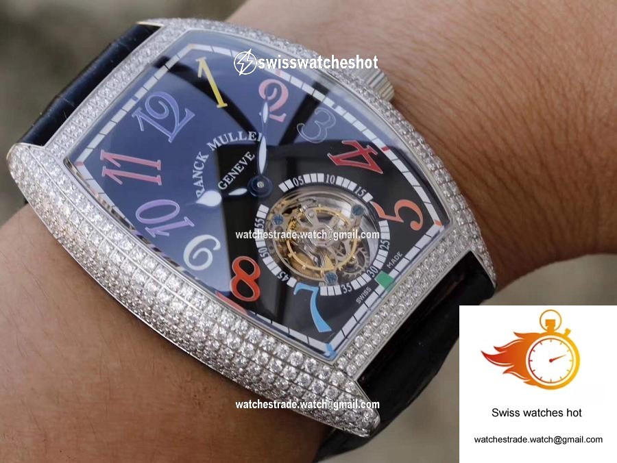 Franck Muller Crazy Color Dreams Tourbillon 8880 Black Dial 9