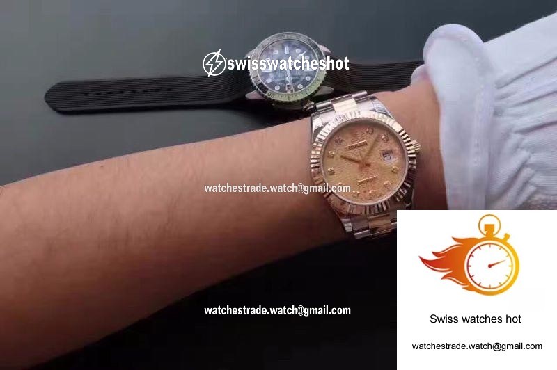 Rolex Datejust II 126333 41MM Diamond-studded Rose Gold Texture Dial 9