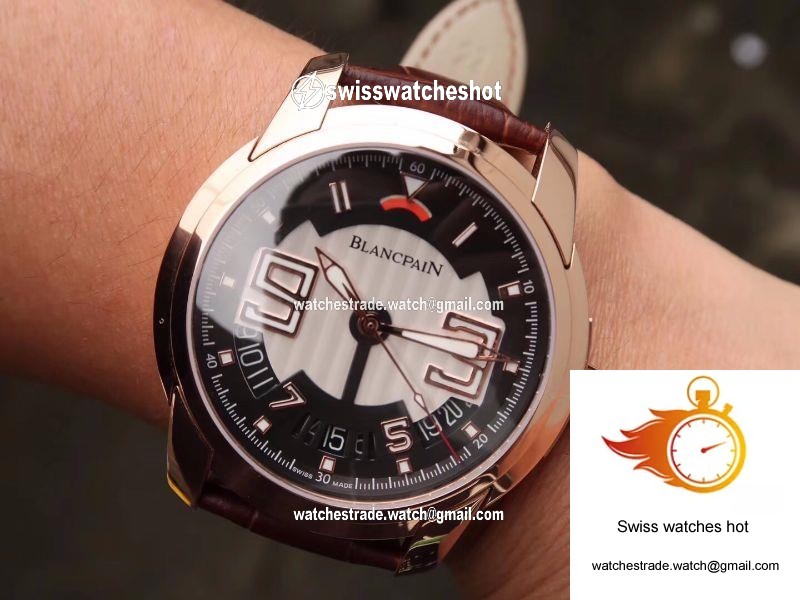 Blancpain L-EVOLUTION 8805-1134-53B Rose Gold Case Black Dial 9