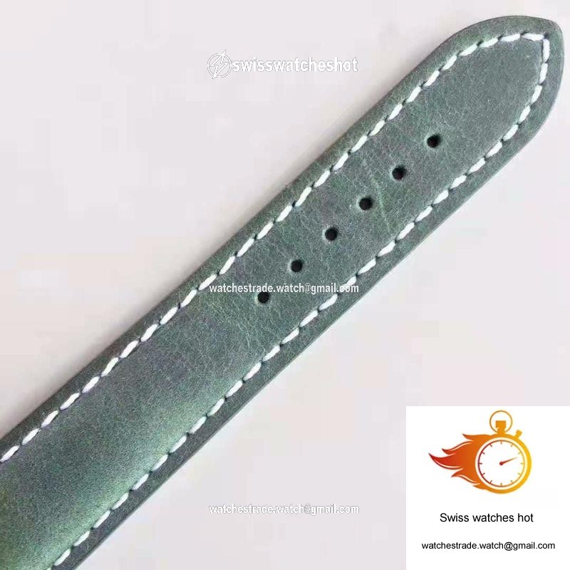 Breitling Avenger II Seawolf A1733110/BC30/435X/A20BASA.1 Green Leather Strap GF Factory Black Dial 9