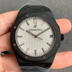 Audemars Piguet Royal Oak 15500 DLC Version ZF Factory Frosted White Dial