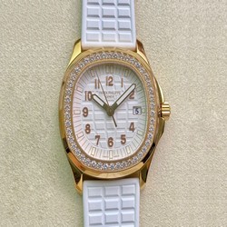 Patek Philippe Aquanaut 5067A Quartz Ladies PPF Factory Yellow Gold Diamond-set Bezel