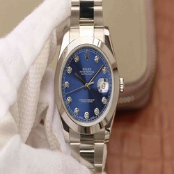 Rolex Datejust M126300 EW Factory Stainless Steel Blue Dial