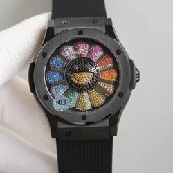 Hublot Classic Fusion Takashi Murakami 507.CX.9000.RX.TAK21 Sunflower Ceramic Bezel