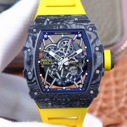 Richard Mille RM35-02 ZF Factory Yellow Rubber Strap
