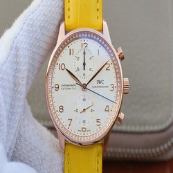 IWC Portuguese ZF Factory Yellow Cowhide Strap