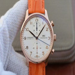 IWC Portuguese ZF Factory Orange Cowhide Strap