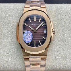 Patek Philippe Nautilus 5711/1R-001 GR Factory V2 Rose Gold Brown Gradient Dial