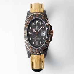 Rolex GMT-MASTER II Diw Carbon Fiber Yellow Fabric Strap
