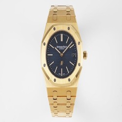 Audemars Piguet Royal Oak 15202BA.OO.1240BA.01 KZ Factory Yellow Gold Blue Dial