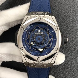 Hublot Big Bang 415.NX.7179.VR.MXM18 WWF Factory Titanium Blue Dial