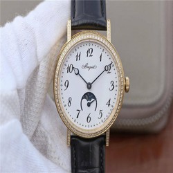 Breguet Classique Moonphase 9087BB/29/964 TW Factory Yellow Gold White Dial