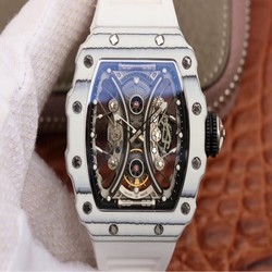Richard Mille RM53-01 KV Factory White TPT Carbon Fiber Skeleton Dial