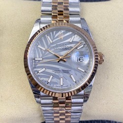 Rolex Datejust M126231-0031 EW Factory Silver Palm Leaf Pattern Dial
