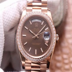 Rolex Day-Date M228345RBR-0005 EW Factory Chocolate Color Dial