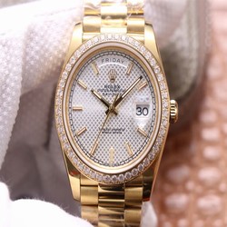 Rolex Day-Date M228348RBR-0005 EW Factory Silver Dial