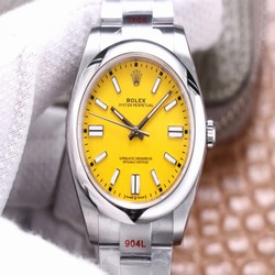 Rolex Oyster Perpetual M124300-0004 41MM EW Factory Yellow Dial