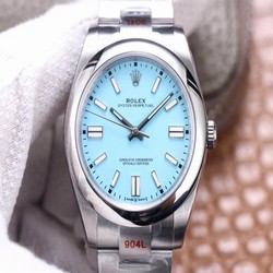 Rolex Oyster Perpetual M124300-0006 41MM EW Factory Turquoise Blue Dial