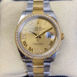 Rolex Datejust 126283 EW Factory Diamond Gold Dial