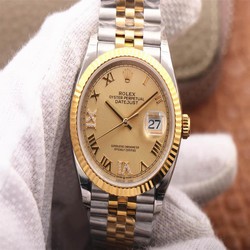 Rolex Datejust 126233 EW Factory Diamond Gold Dial