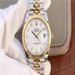 Rolex Datejust M126333-0018 EW Factory Yellow Gold White Dial
