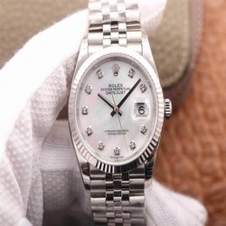 Rolex Datejust M126234-0019 EW Factory White Mother-Of-Pearl Dial