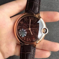 Ballon Bleu De Cartier W6920037 V6 Factory Chocolate Color Dial