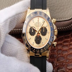 Rolex Daytona Cosmograph 116518ln JH Factory V6 Yellow Gold Black Chronograph