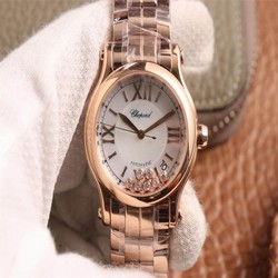 Chopard Happy Sport 274808-5002 YF Factory White Dial Rose Gold